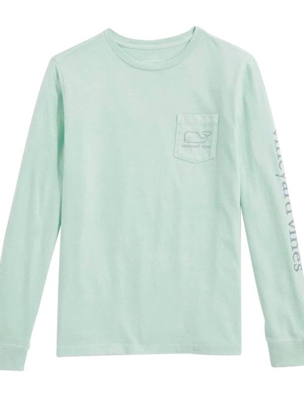 NWT Vineyard Vines Long Sleeve Graphic Pocket Tee Vintage Whale Size 7